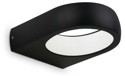 Imagen del producto de Telefunken PUKA, aplique de pared exterior LED, 7,5W, color negro, grado de protección IP44, luz blanca neutra