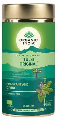 Zdjęcie produktu dla Herbata ziołowa Organic India Tulsi Original 100g - 100% tulsi