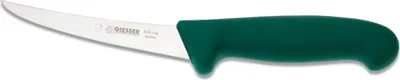 Produktbild von Giesser Messer Ausbeinmesser Fleischermesser rutschfest scharf Klinge gebogen - 13 cm, Stark, Grün