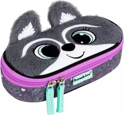 Zdjęcie produktu dla Piórnik saszetka usztywniona Racoon