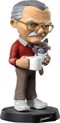 Zdjęcie produktu dla Figurka PVC Stan Lee Mini Co. Stan Lee with Grumpy Cat 14 cm