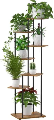 Obrázok produktu pre Kovový podnos na rastliny – 7 poschodí, 150 cm – do interiéru aj exteriéru