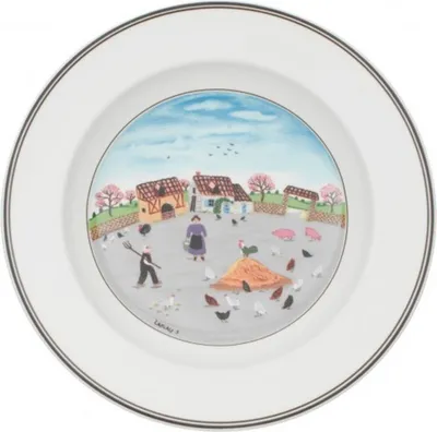 Produktbild von Villeroy & Boch Design Naif Suppenteller Hühnerhof 21cm