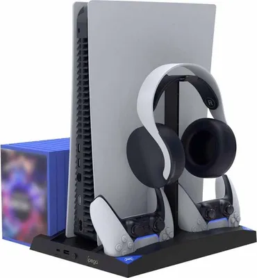 Produktbild von iPega Charger and Cooling Station pro PS5 a PS5 Controller Black