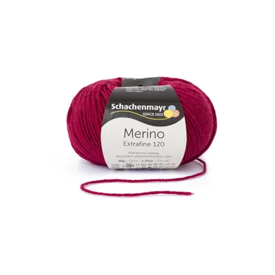 Immagine prodotto di Schachenmayr Merino Extrafine 120, 50 g Wine Filati per maglieria a mano