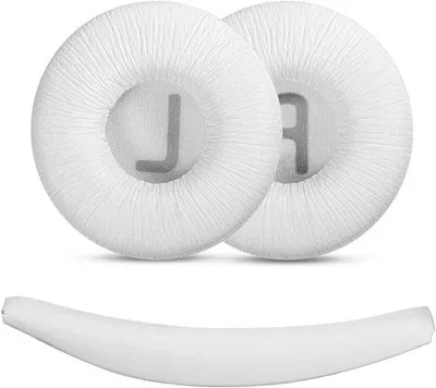 Zdjęcie produktu dla Zestaw pałąka z nausznikami z pianki o szerokości 70 mm – kompatybilny z zestawami słuchawkowymi Bluetooth – biały