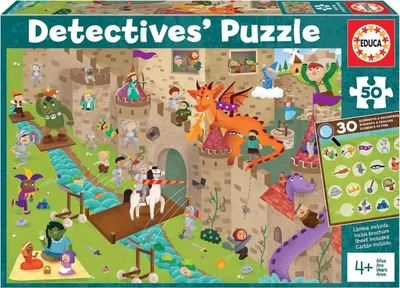 Produktbild von Educa - Puzzle Detectives Castle - 40-99 dielov