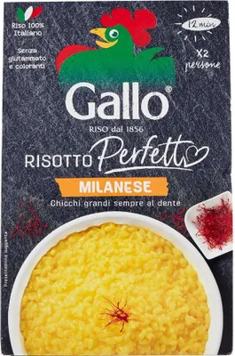 Produktbild von 6x Gallo Riso Rise Risotto Milanese Allo Zafferano 175g