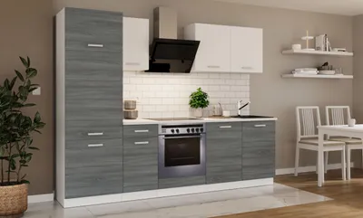 Produktbild von Küche Toni 260 cm Küchenzeile Küchenblock Singleküche Einbauküche