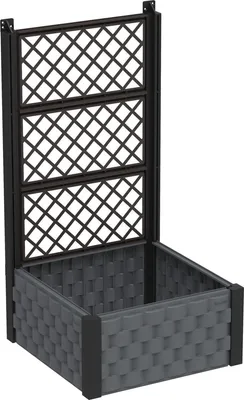 Produktbild von DURAMAX Überflurbeet 55 x 55 cm mit Spalier Anthrazit IDMFPGB006CG
