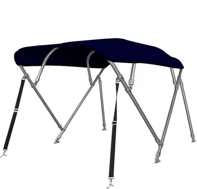 Produktbild von 4 Stangen Bimini Top Deluxe aus Edelstahl Breite 200-213cm Farbe blau
