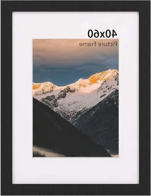 Produktbild von Schwarze Holzrahmen 40x60cm unbreakbar Plexiglas