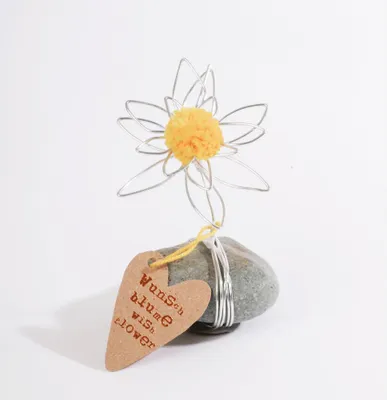 Produktbild von Dekorations- und Geschenkartikel Glücksblumen Steine gelb