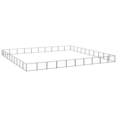 Produktbild von Hundezwinger Schwarz 100 m² Stahl