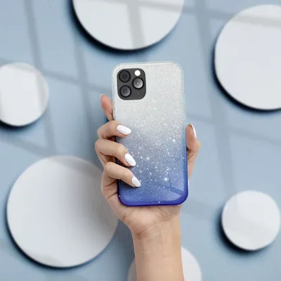 Zdjęcie produktu dla Pokrowiec König Design kompatybilny z Samsung Galaxy A72 - plastikowe, miękkie etui na telefon komórkowy w kolorze niebieskim