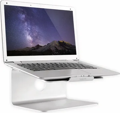 Zdjęcie produktu dla LogiLink AA0104, Podstawka na notebooka, Srebrny, Aluminium, 27,9 cm (11"), 43,2 cm (17"), 360°