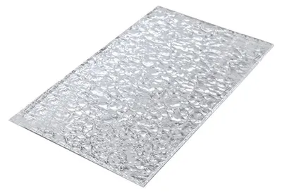 Produktbild von Geometrische Foto-Requisite, transparenter Acryl-Fotografie-Hintergrund für Produktaufnahmen, Wasserwellplatte