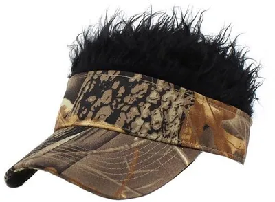 Produktbild von Verstellbare Baseballkappe mit Perücke – für Damen und Herren