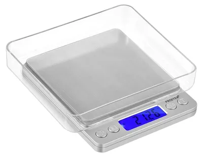 Zdjęcie produktu dla Waga kieszonkowa cyfrowa - 500 g - 0,01 g - Srebrna - Do złota i biżuterii