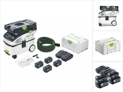 Produktbild von Festool Akku-Absaugmobil CTLC MIDI I-Plus CLEANTEC, mit Energy-Set und Zubehör