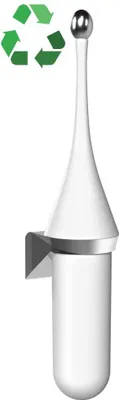 Image de Brosse WC suspendue ECOLORED, ABS, blanc