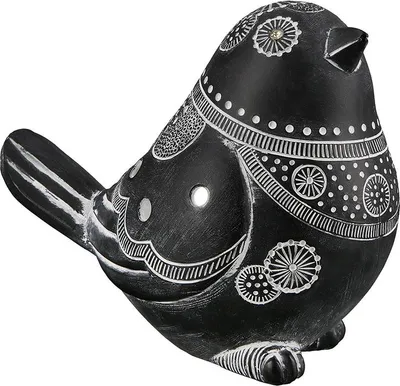 Produktbild von GILDE Figur, Vogel, "Adorno", gepunktet, Kunstharz, schwarz, , L. 8 cm, B. 15 cm, H. 12 cm 37410