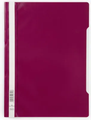 Image de Chemise à lamelles standard A4 avec couverture transparente rouge pourpre