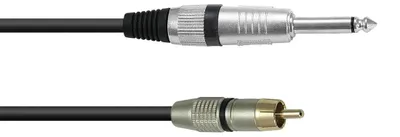 Productafbeelding van OMNITRONIC adapterkabel, Cinch/Klinke, 0,9 meter, zwart