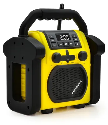 Produktbild von Metronic 477217 Baustellenradio mit Bluetooth stoßfest mit USB-Ladeanschluss Tel