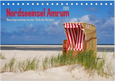 Produktbild von Nordseeinsel Amrum (Tischkalender 2026 DIN A5 quer), CALVENDO Monatskalender