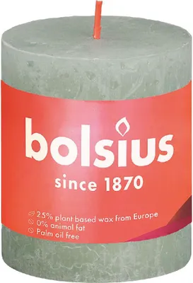 Produktbild von Bolsius Rustiko Shine, Zylinder, Grün, 32 h, 1 Stück(e)