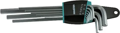 Produktbild von PROREGAL Sechskantschlüssel Set, extra lang, 9 Stück Whirlpower, 1,5 - 10,0