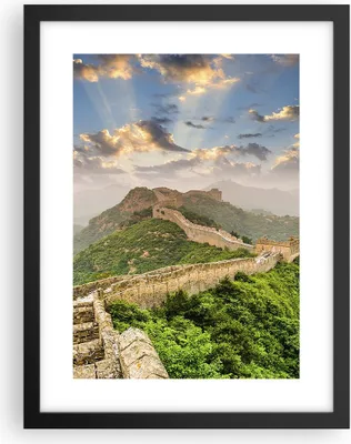 Produktbild von Gerahmtes Poster - Schwarzer Rahmen - Wand Berg asiatisch china - 30x40 cm - Wand Bild - Wanddeko - Wandbilder - Wandposter - Bilderrahmen - Bilder - Kunstdruck - Wandbild - P2BPA30x40-3069