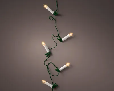 Productafbeelding van LED-kerkaarslichtslingering - 30 LED's - 725 cm - Kerstverlichting