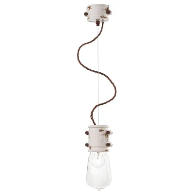 Obrázek produktu pro Závěsné svítidlo Ferroluce Urban Ø 12 cm bílé kulaté