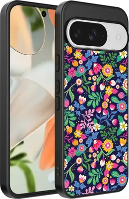 Zdjęcie produktu dla Etui na telefon Google Pixel 9 z kwiatowym nadrukiem - Etui z TPU z kwiatowym wzorem - Smartphonica