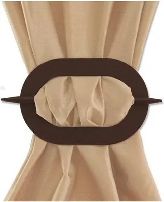 Produktbild von Interdeco Dekospange / Raffspange für Gardinen Braun, Typ Avos Oval