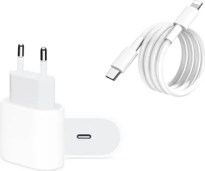 Immagine prodotto di Cavo di ricarica rapida Lightning da 2 metri Alimentatore da 20 W Caricabatterie USB C per Apple iPhone 14, 13, 12, 11, XR, XS, Pro, Max