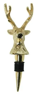 Image de Bouchon de bouteille Mars & More, motif cerf, champagne, couleur or