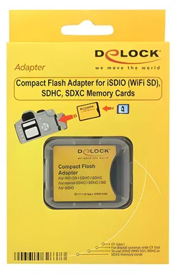 Produktbild von DELOCK Adapter Compact Flash -> SDHC