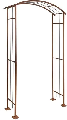 Produktbild von Rosenspalier Rosenbogen Torbogen 120 cm Rankhilfe Rost Metall Kletterhilfe Bogen