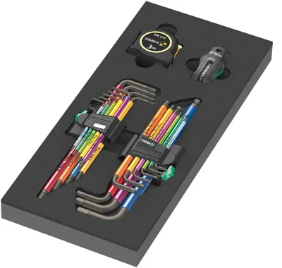 Produktbild von Wera Innen-Sechskant TORX Winkelschraubendreher-Set 18teilig
