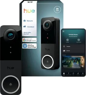 Image de SIGNIFY Philips Hue Secure Caméra filaire pour sonnette de porte