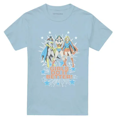 Produktbild von DC Comics - "Girls Do It Better" T-Shirt für Herren/Damen Uni TV41180 (L) (Hellblau)