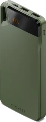 Imagen del producto de Cygnett ChargeUp Boost, 4ª generación, 10000 mAh, batería de litio, 15 W, color verde