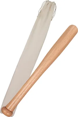 Produktbild von Relaxdays Baseballschläger, 18", Holz, Einsteigerschläger Kinder & Teenager, klein & leicht, Lernschläger Beutel, natur