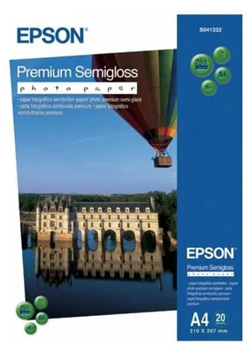 Produktbild von EPSON Premium semi gloss Foto Papier inkjet 251g/m2 A4 20 Blatt 1er-Pack