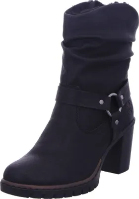 A black boot on a white background.