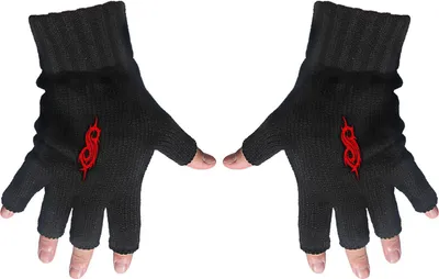 Image de Slipknot - Hommes/Femmes Unie Tribal - Gants sans doigts RO8409 (Taille unique) (Noir)