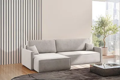 Produktbild von Kaiser Möbel Schlafsofa Carlos L-Form, Ecksofa Mit Bettkasten Und Schlaffunktion Stoff Salvador Links Beige